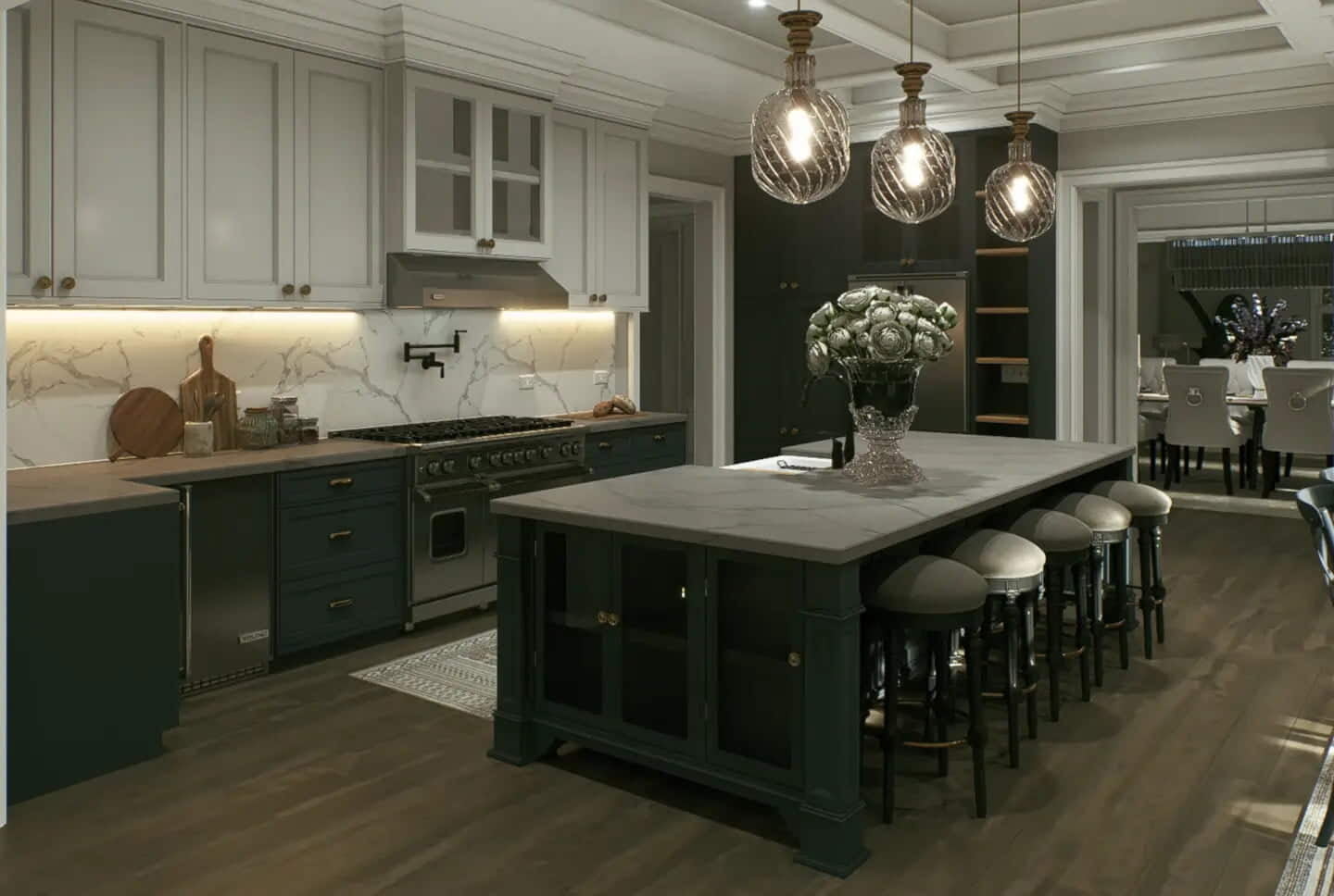 Gourmet kitchen