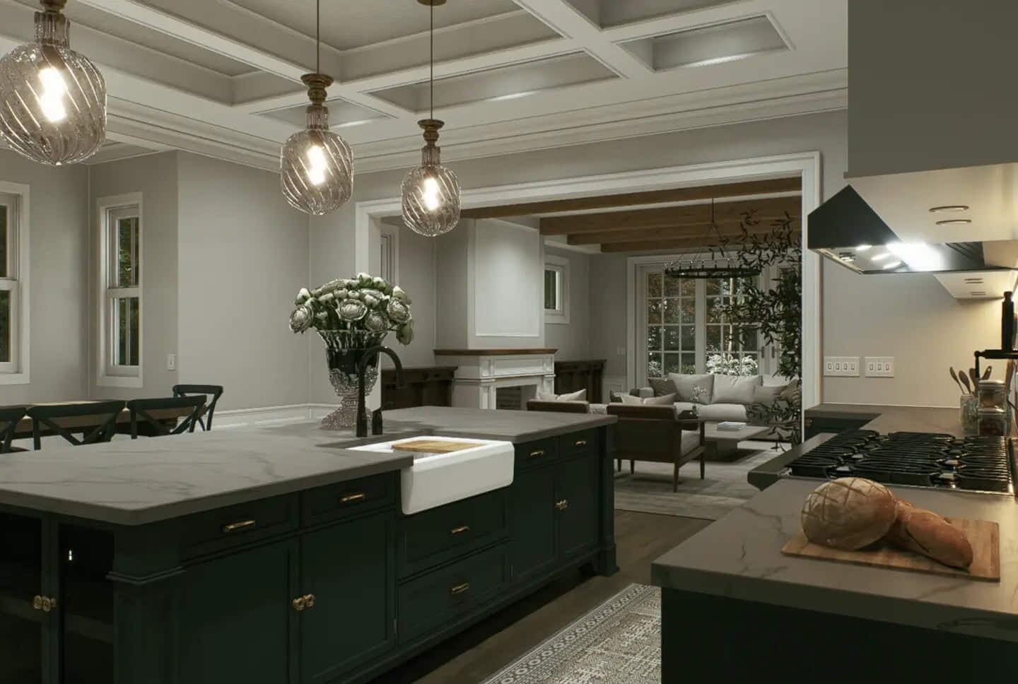 Gourmet kitchen